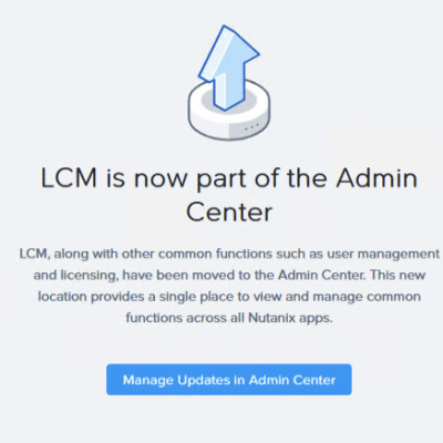 Lifecycle Management in Prism Central